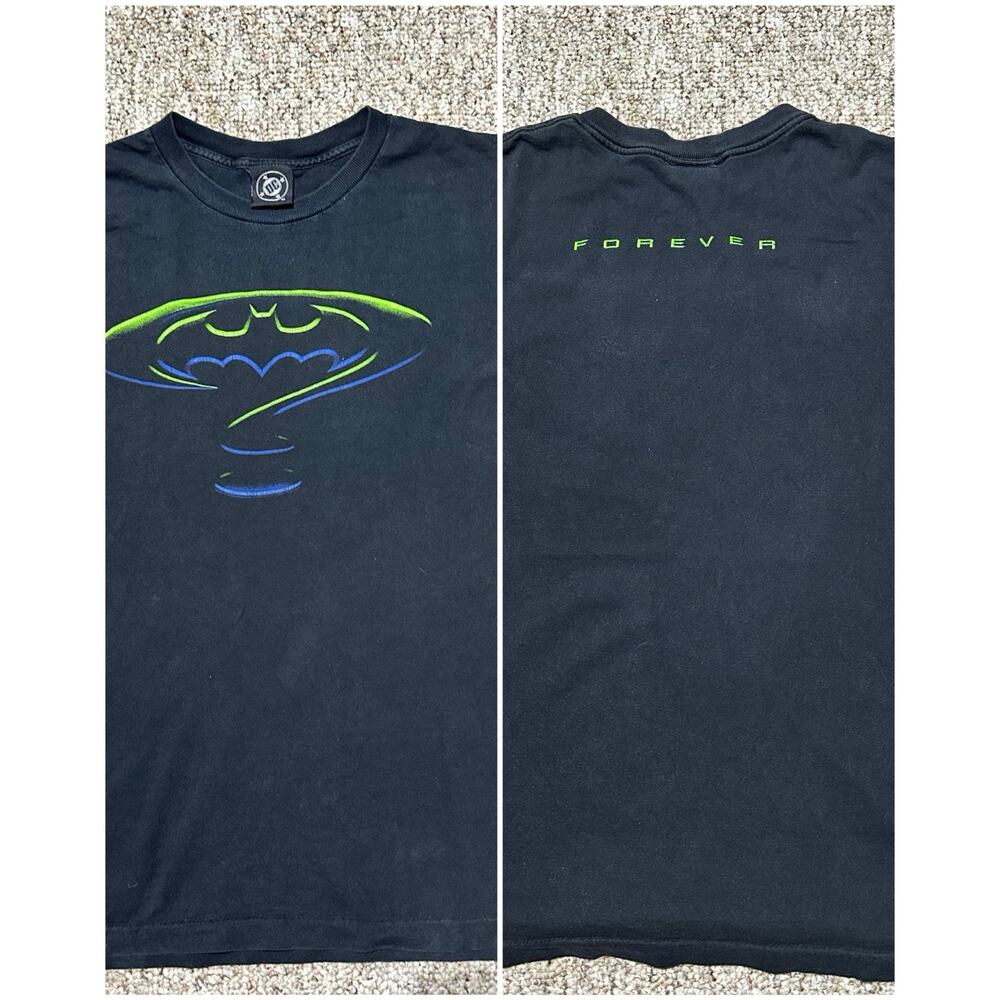 Vintage DC Comics 1994 Batman Forever Riddler T-Shirt Mens L Single Stitch USA
